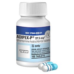 ADIPEX-P PHENTERMINE ®BRAND 37.5mg 30 Pills