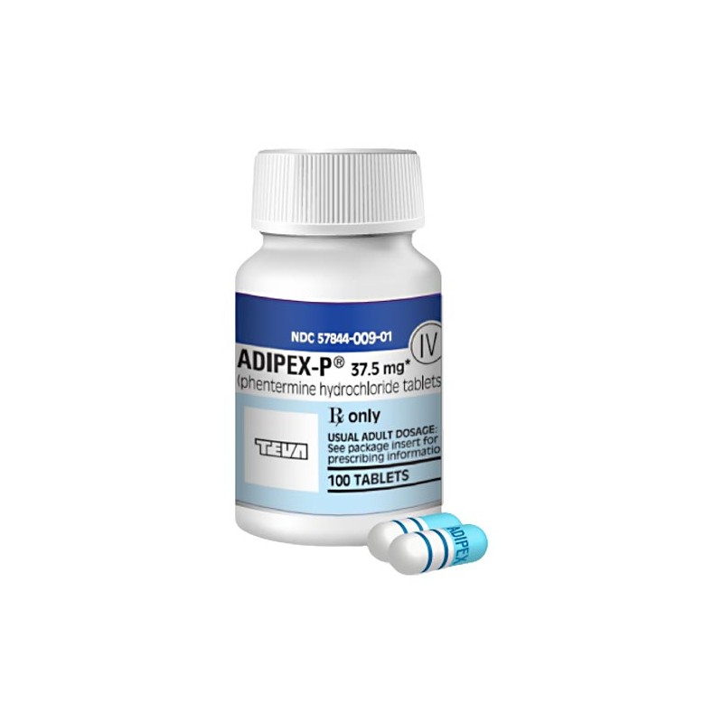 ADIPEX-P PHENTERMINE ®BRAND 37.5mg 90 Pills